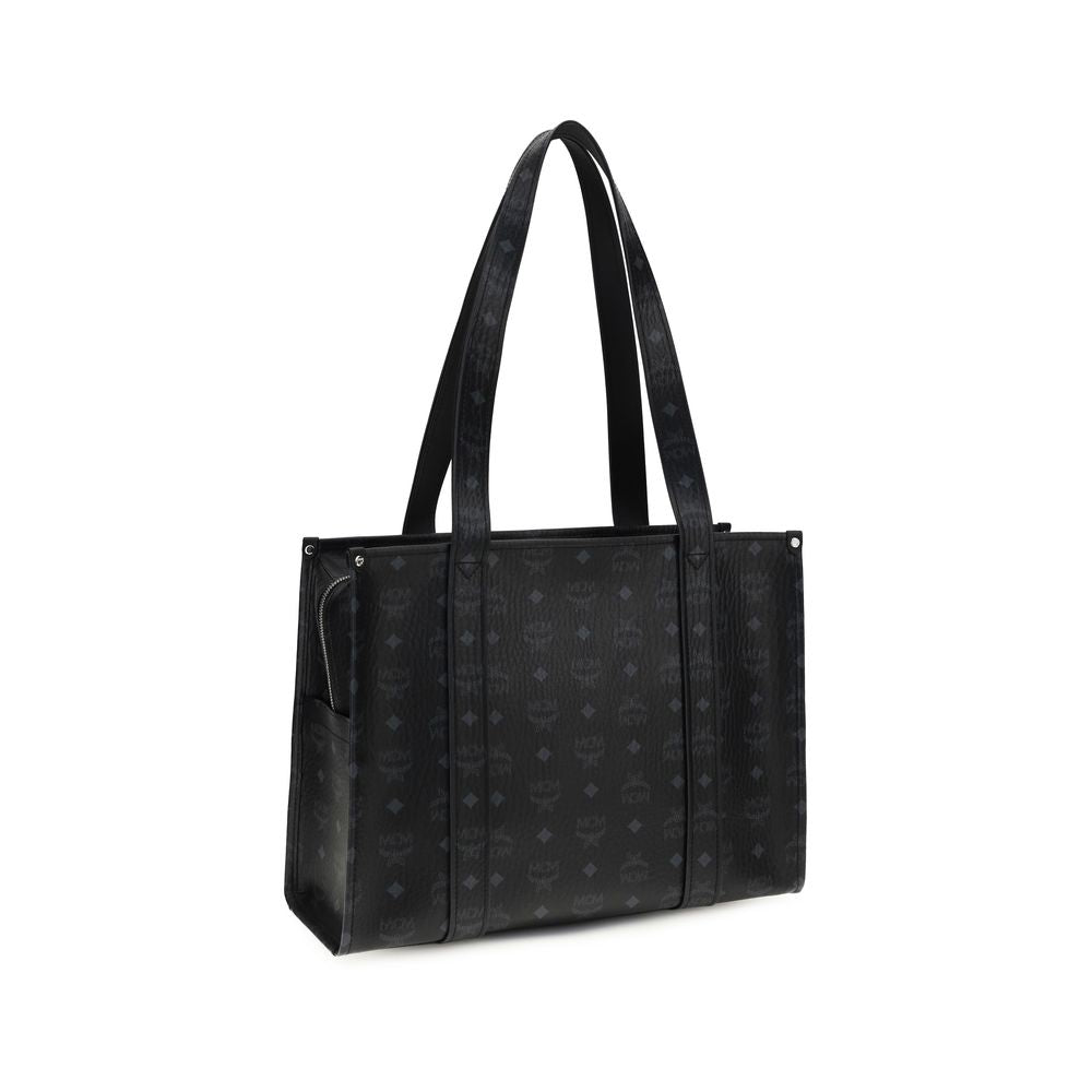 MCM Black Fabric Shoulder Bag