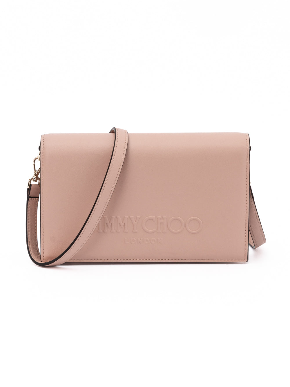 Jimmy Choo Podwer Pink Avenue Leather Shoulder Strap Bag