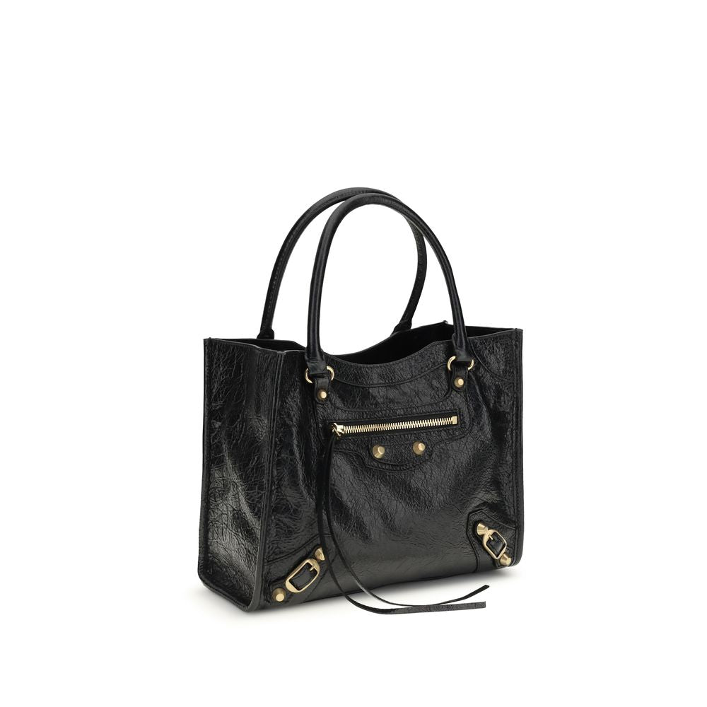 Balenciaga Le City Mini Leather Tote Bag in Black