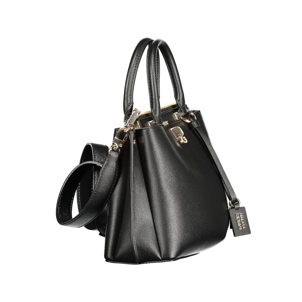 Guess Jeans Structured Satchel Bag in Black