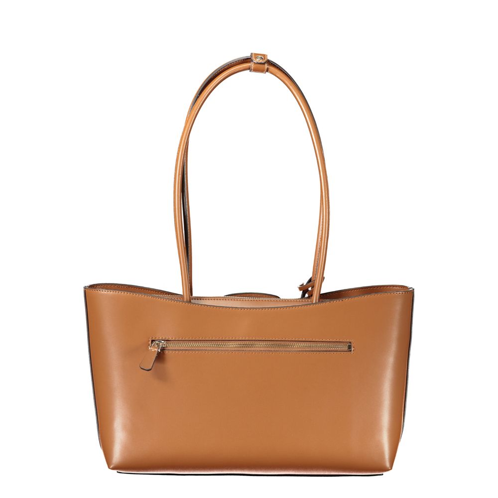 Guess Jeans Janie Tote Bag in Cognac Brown
