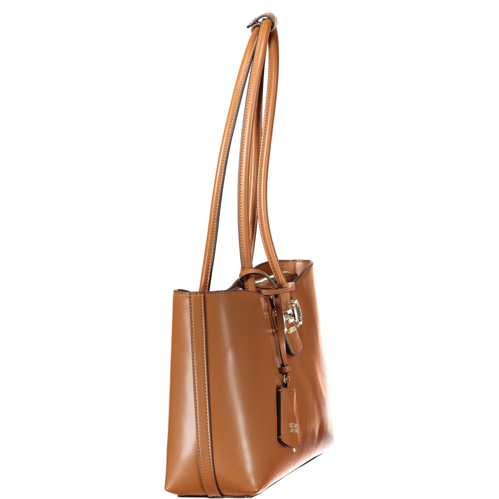 Guess Jeans Janie Tote Bag in Cognac Brown