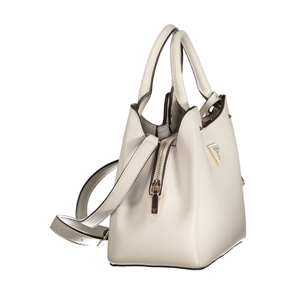 Guess Jeans Meridian II Satchel Bag in Ivory