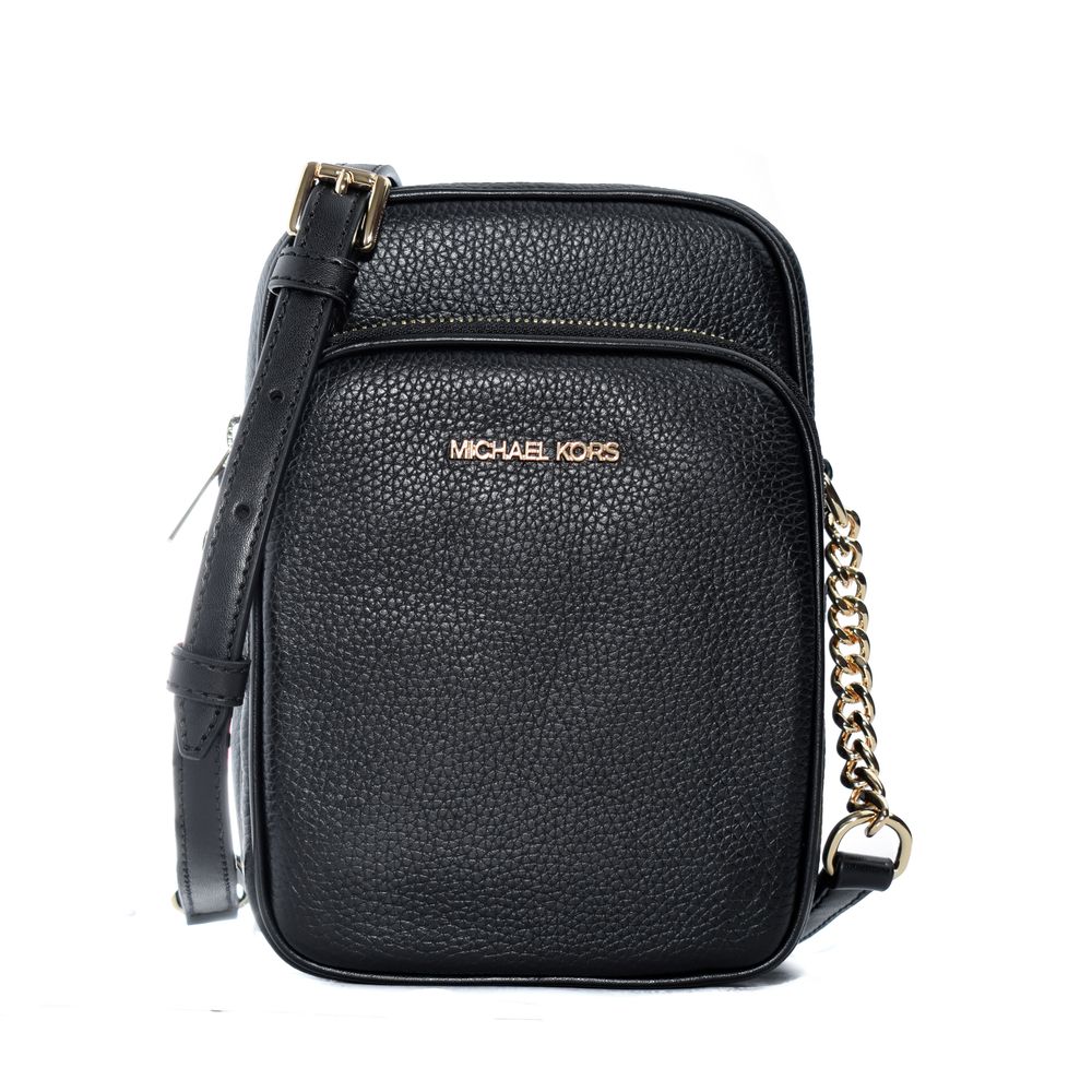 Michael Kors Black Leather Shoulder Strap