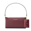 Michael Kors Vincent Medium Leather Shoulder Bag Oxblood