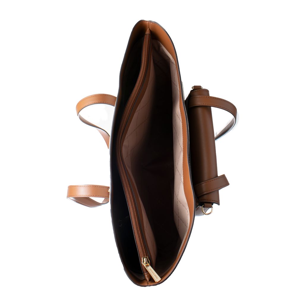 Michael Kors Brown Canvas Tote Bag