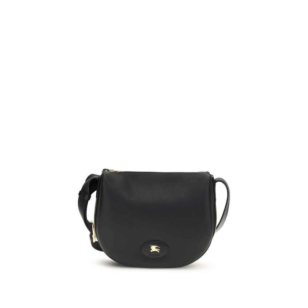 Burberry Black Calf Leather Bos Taurus Shoulder Bag