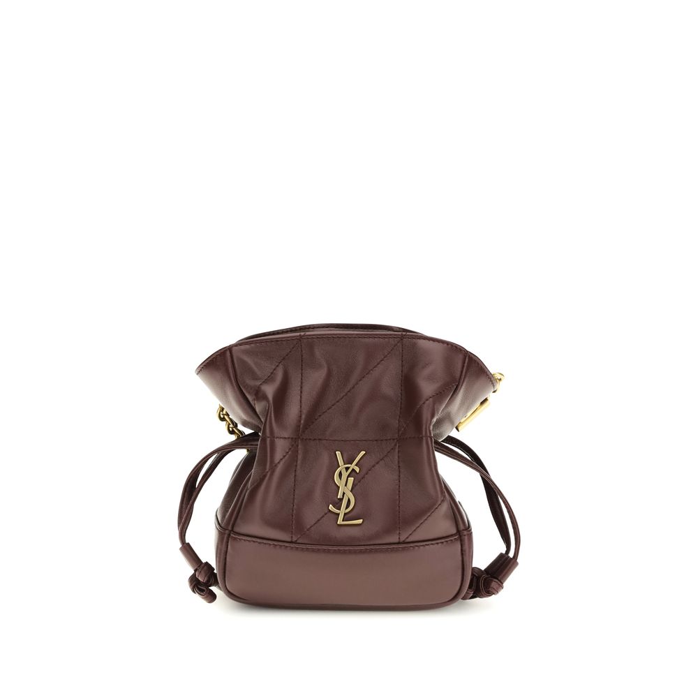 Saint Laurent Bordeaux Lamb Ovis Aries Aries Shoulder Bag