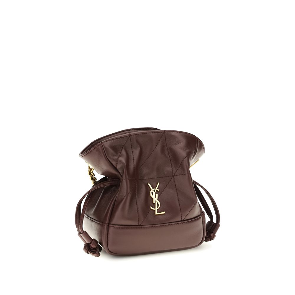 Saint Laurent Bordeaux Lamb Ovis Aries Aries Shoulder Bag