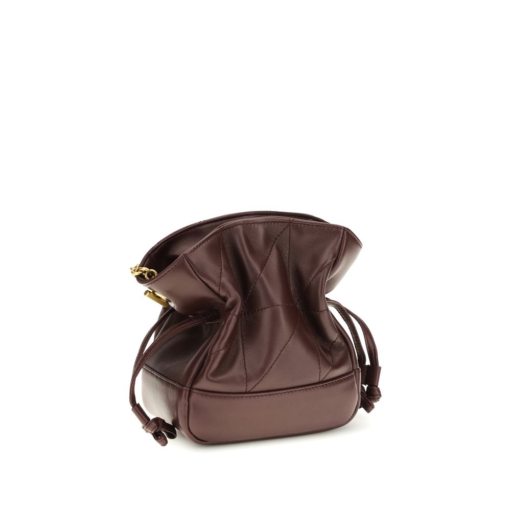 Saint Laurent Bordeaux Lamb Ovis Aries Aries Shoulder Bag