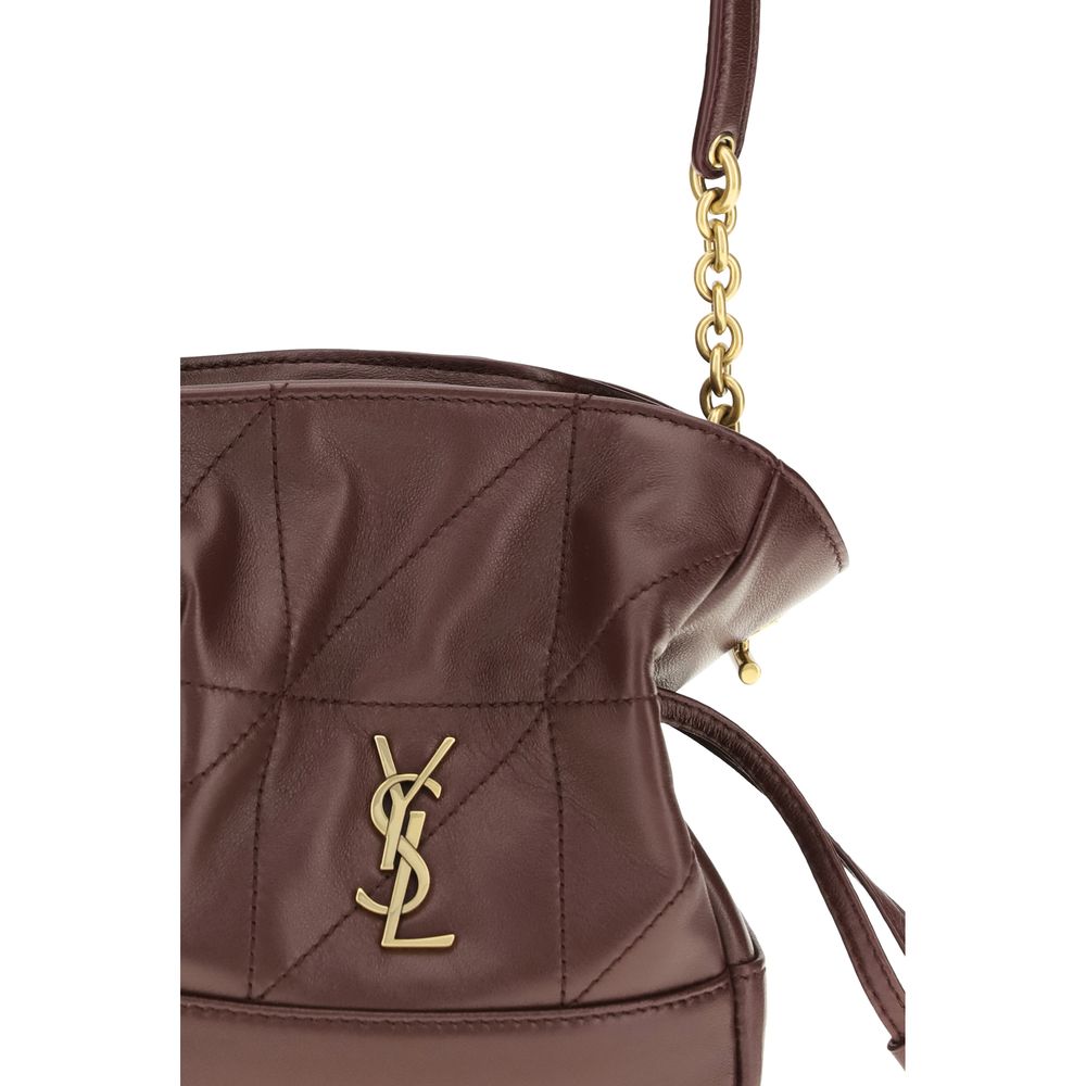 Saint Laurent Bordeaux Lamb Ovis Aries Aries Shoulder Bag