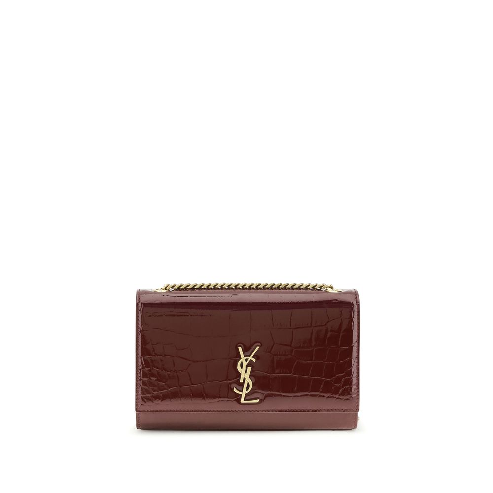 Saint Laurent Bordeaux Calf Leather Bos Taurus Shoulder Bag