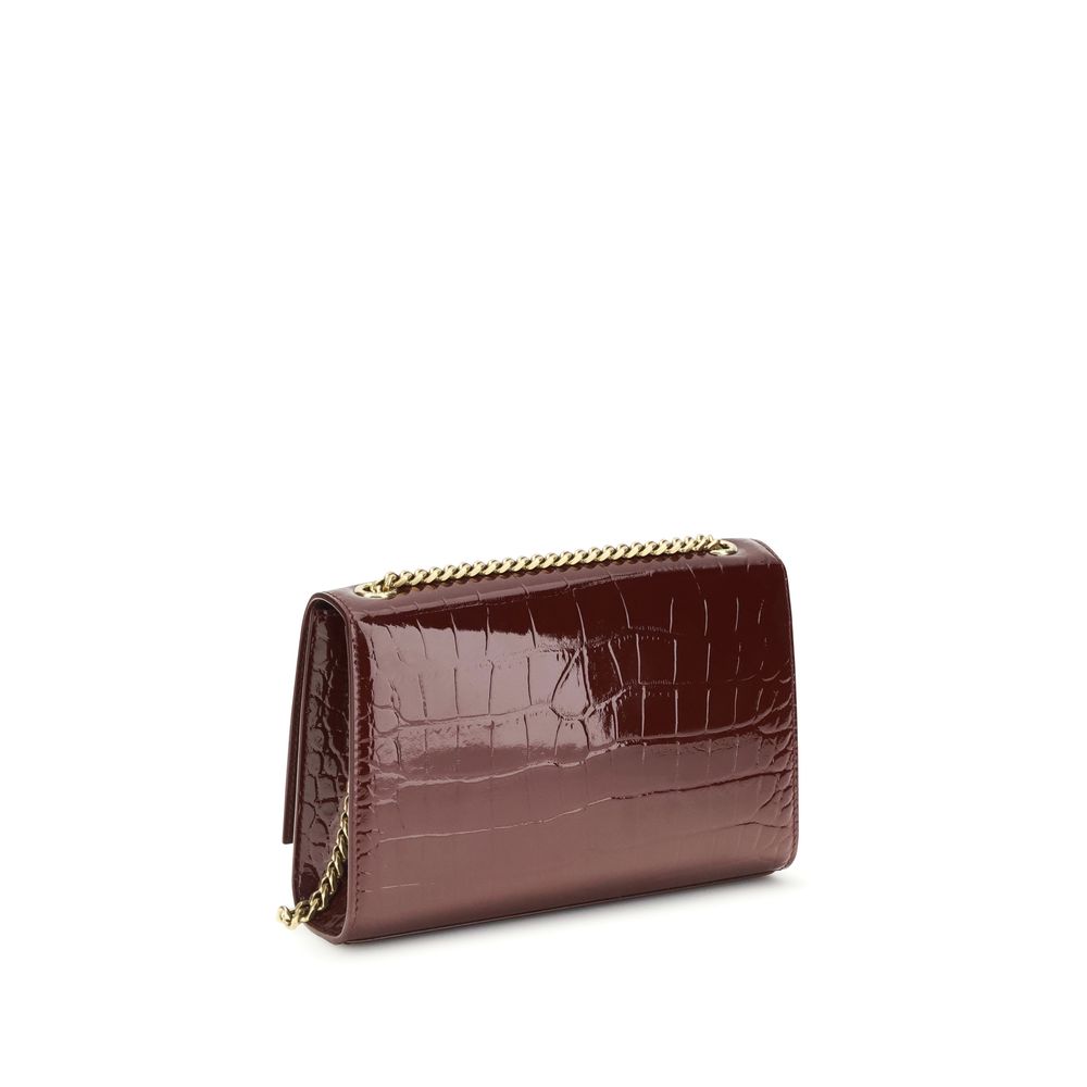 Saint Laurent Bordeaux Calf Leather Bos Taurus Shoulder Bag