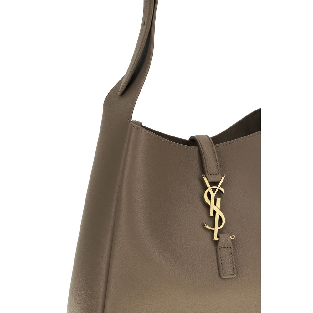 Saint Laurent Gray Calf Leather Bos Taurus Shoulder Bag