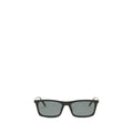 Saint Laurent SL 890 Betty Thin Sunglasses Black Acetate Rectangular Frame