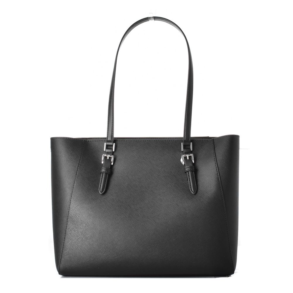 Michael Kors Charlotte 3-in-1 Tote Bag Black Saffiano Leather