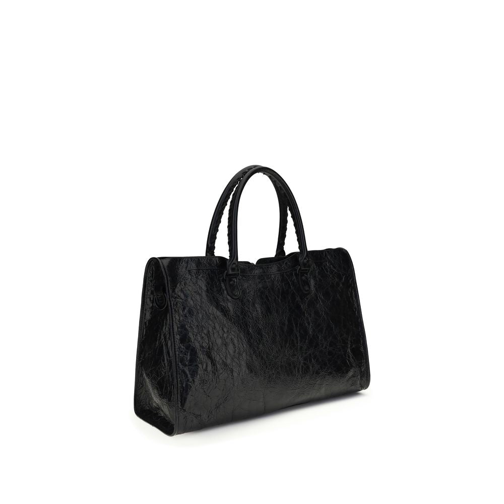 Balenciaga Black Lamb Ovis Aries Aries Shoulder Bag