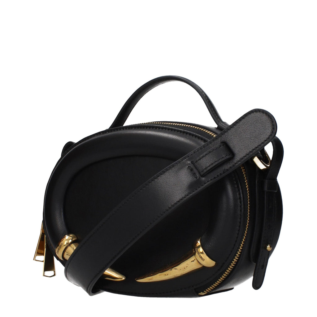 Roberto Cavalli Black Leather Handbag