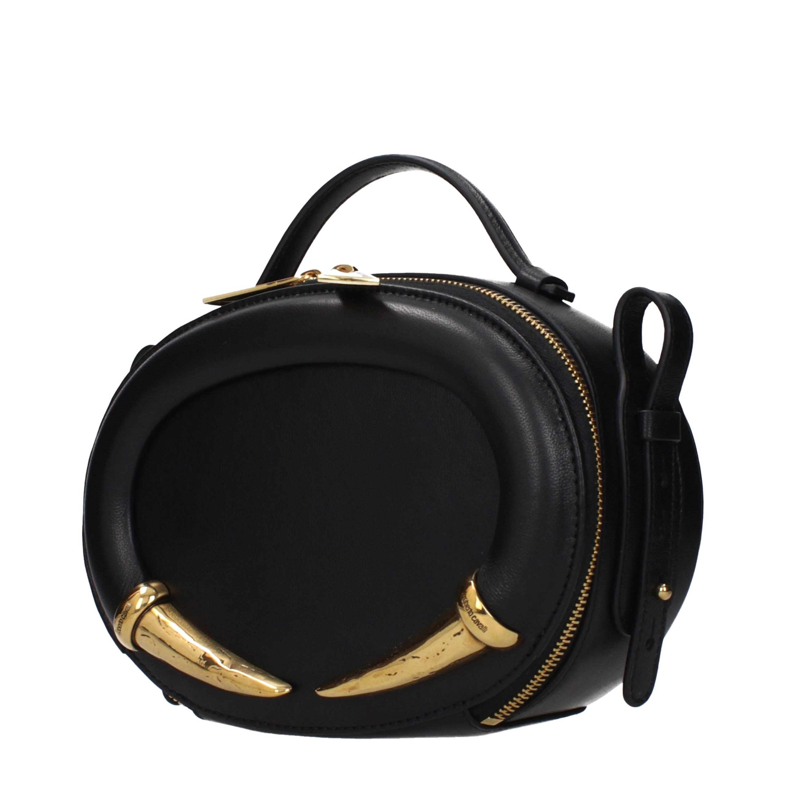 Roberto Cavalli Black Leather Handbag