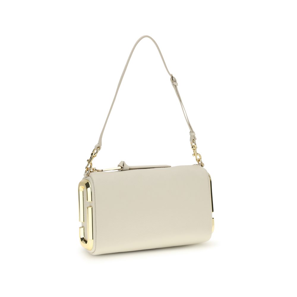Marc Jacobs The Snapshot Shoulder Bag Beige Full-Grain Leather