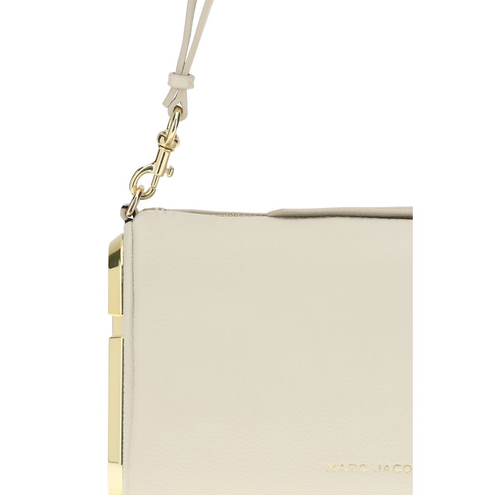Marc Jacobs The Snapshot Shoulder Bag Beige Full-Grain Leather
