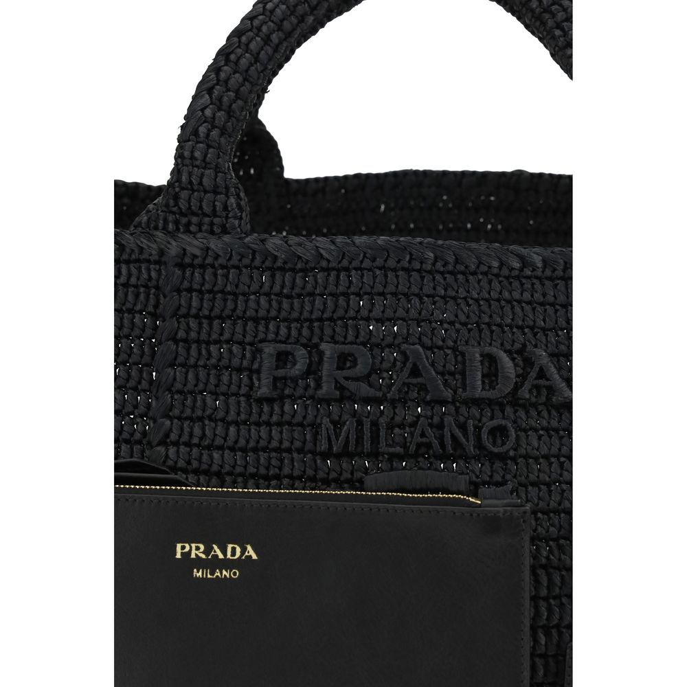 Prada Black Viscose Handbag