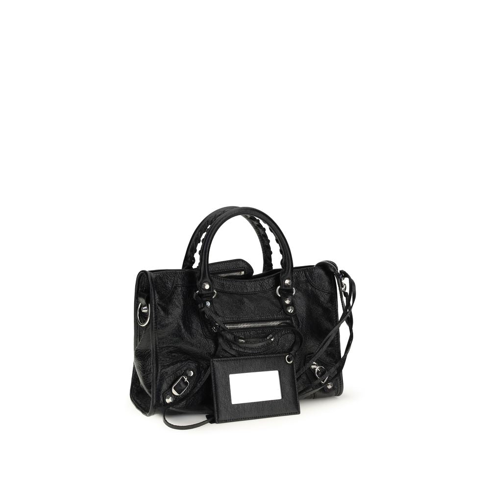 Balenciaga Black Lamb Ovis Aries Aries Shoulder Bag