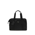 Prada Leather and Re-Nylon Travel Bag in Black
