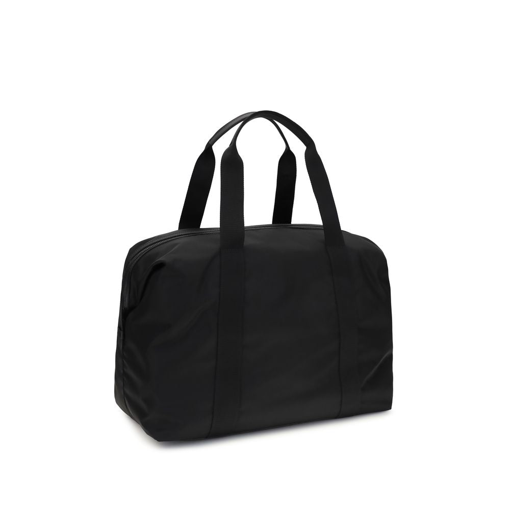 Prada Leather and Re-Nylon Travel Bag in Black