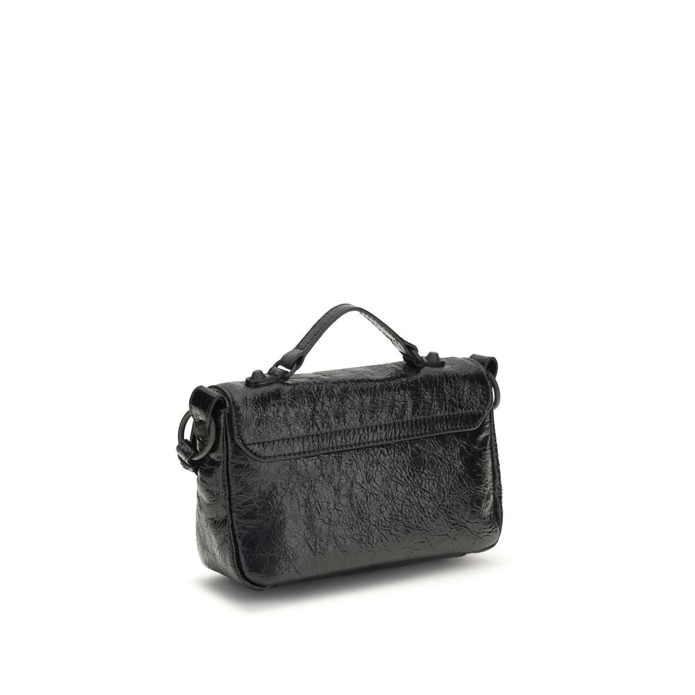 Balenciaga Black Lamb Ovis Aries Aries Shoulder Bag