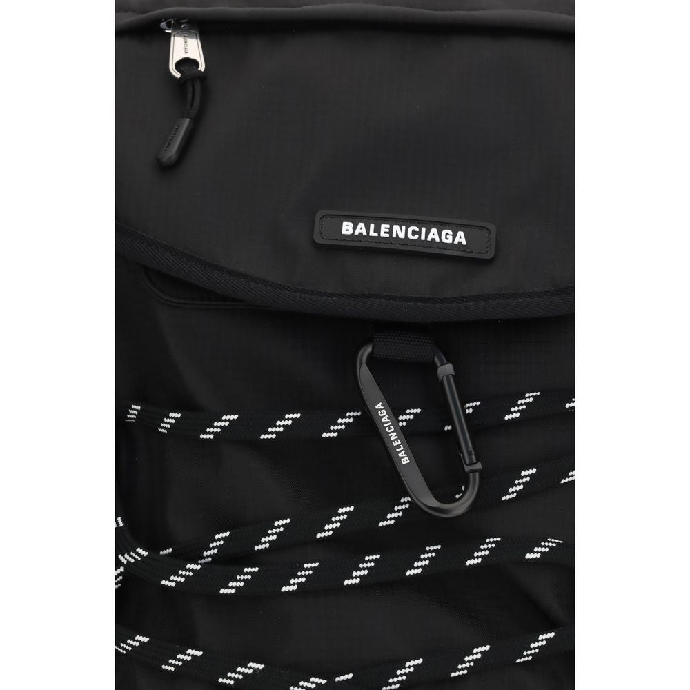 Balenciaga Black Nylon Shoulder Bag