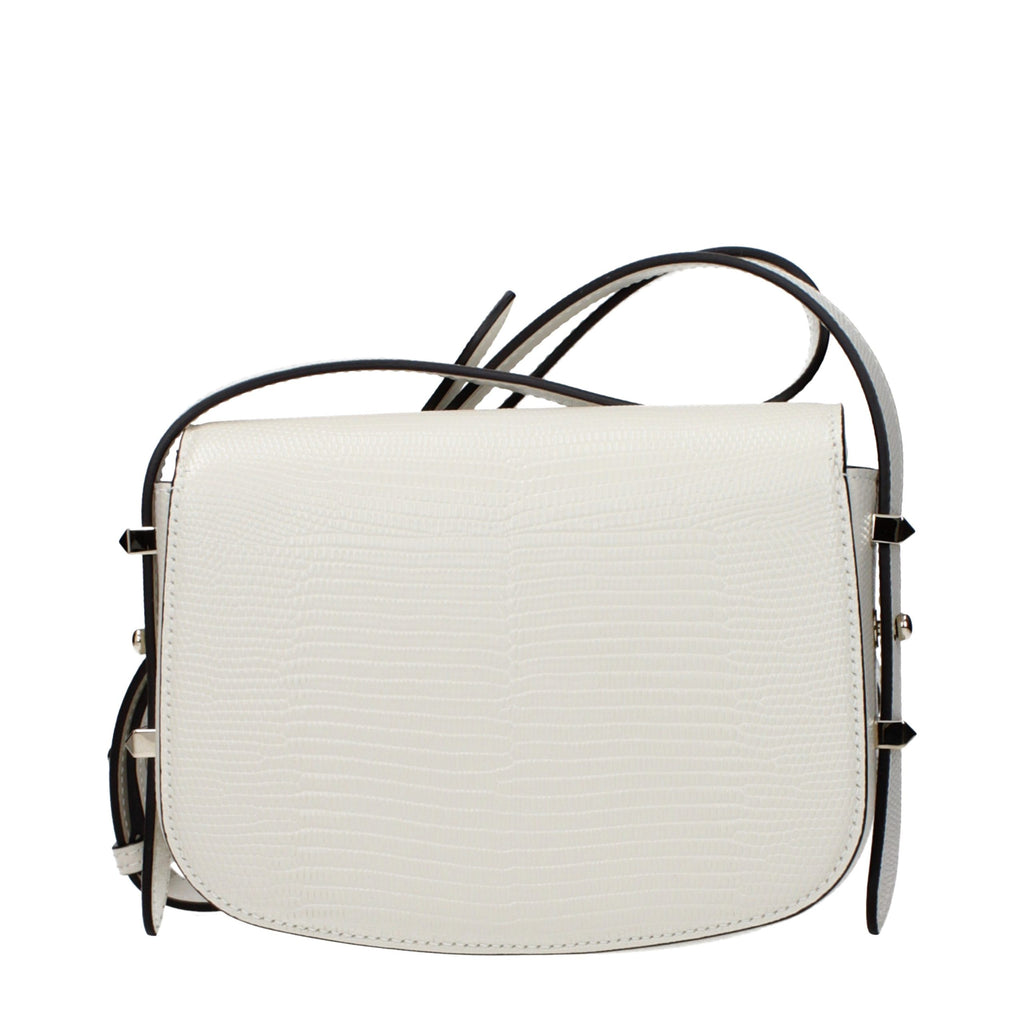 Jimmy Choo JC Crossbody Bag Milk Embossed Leather