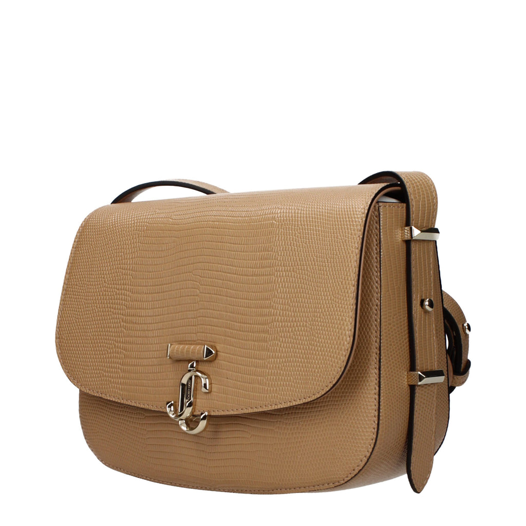 Jimmy Choo JC Crossbody Bag Biscuit Embossed Leather