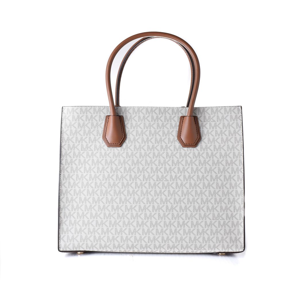 Michael Kors Mercer Medium Logo Tote Bag Vanilla