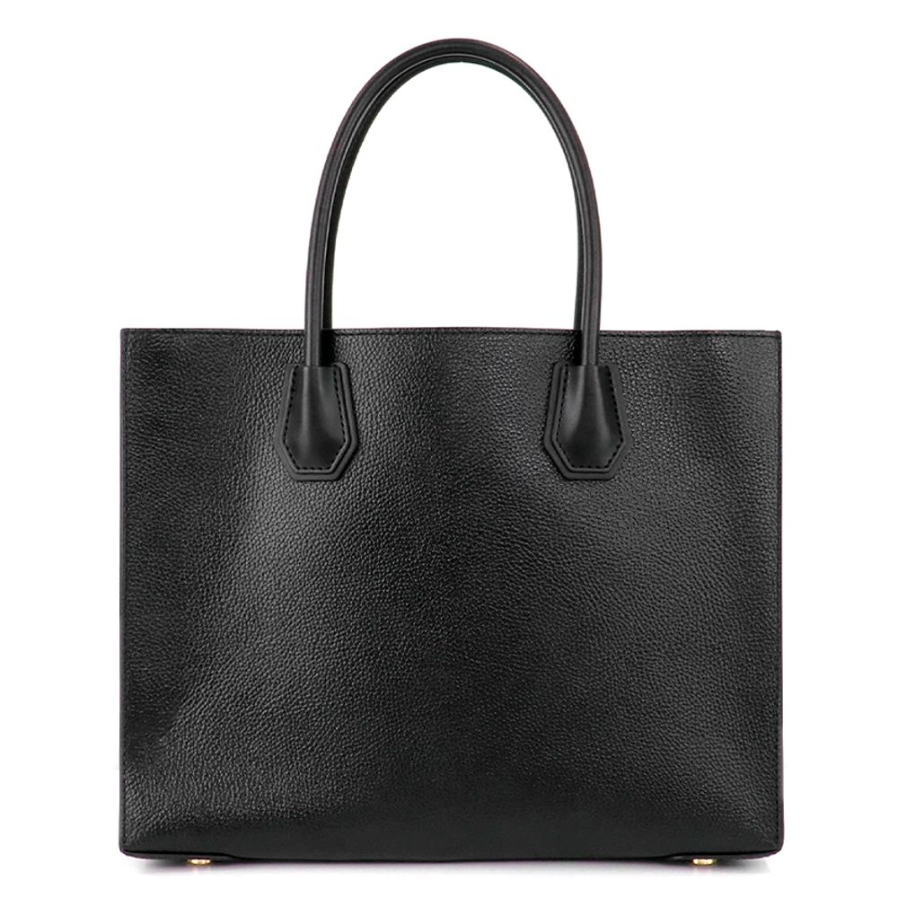 Michael Kors Mercer Medium Leather Tote Bag Black
