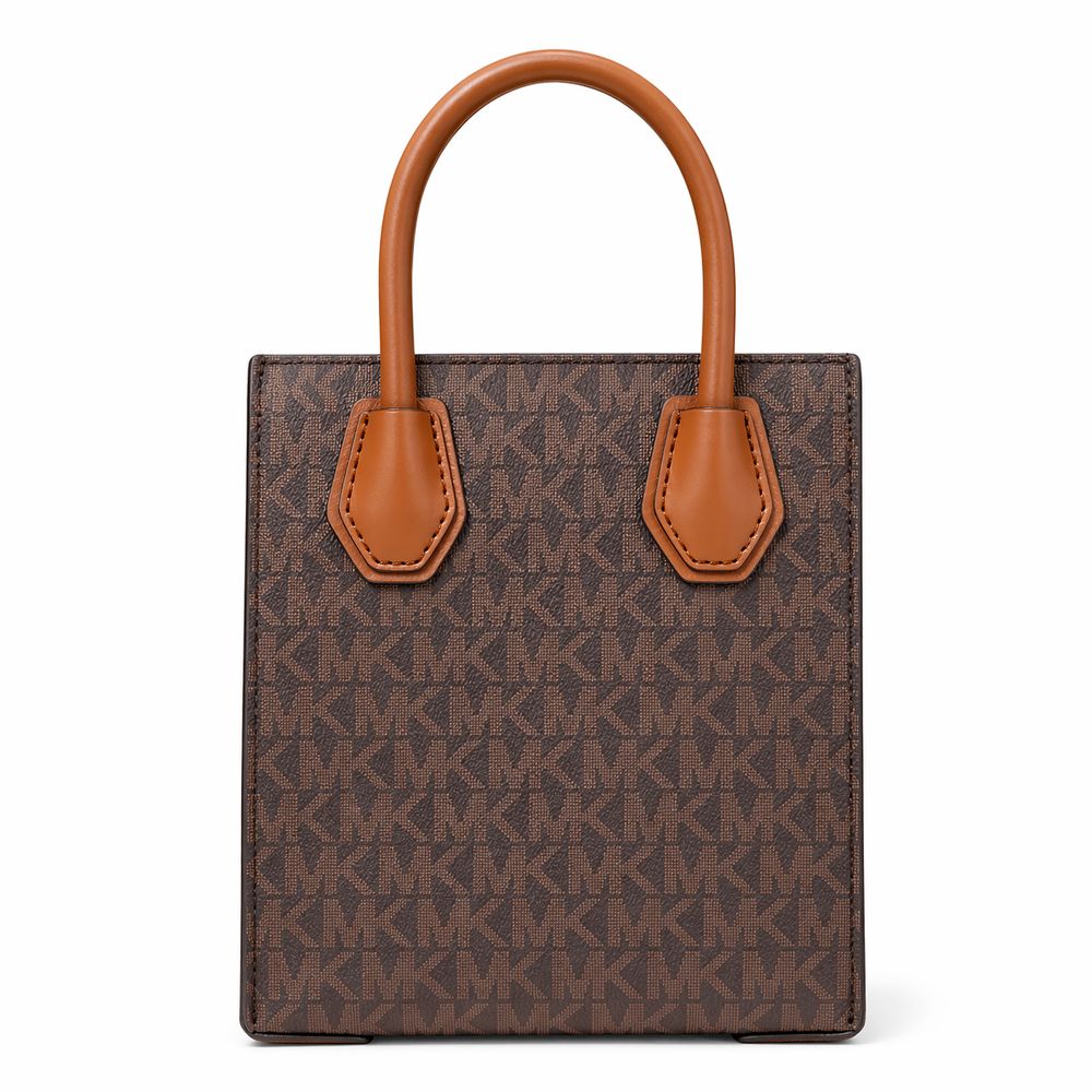 Michael Kors Mercer Extra-Small Logo Tote Bag Brown