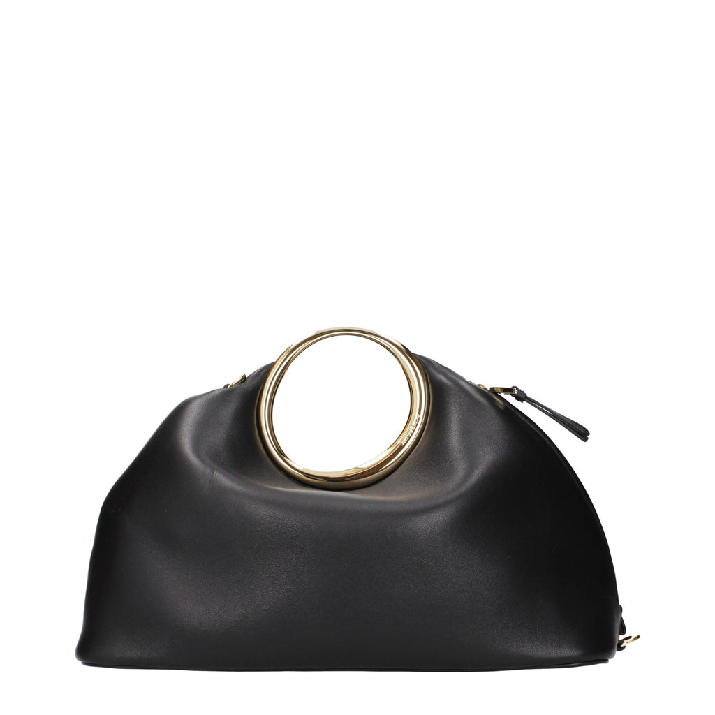 Jacquemus Le Calino Leather Shoulder Bag in Black