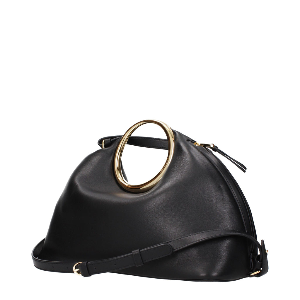 Jacquemus Le Calino Leather Shoulder Bag in Black
