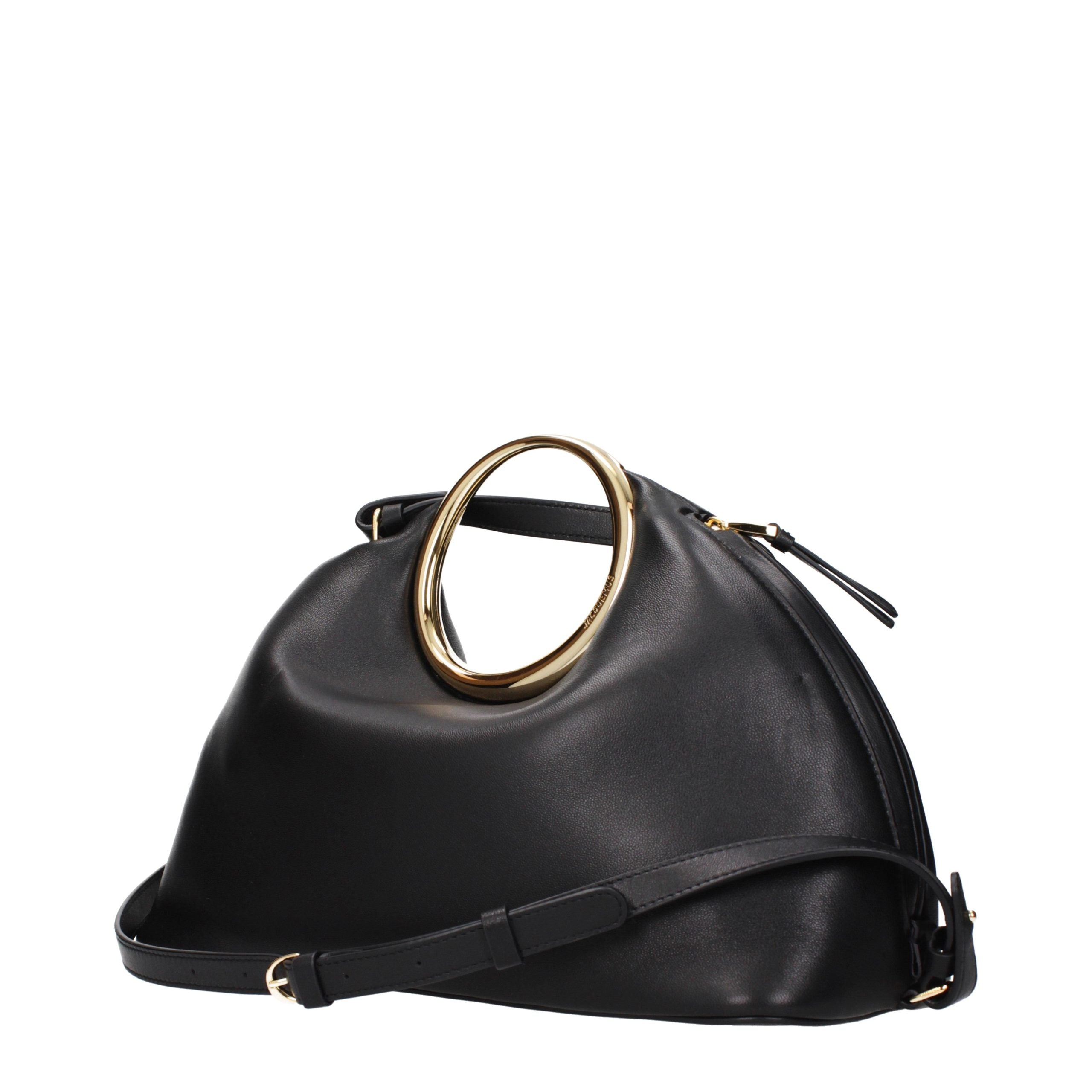 Jacquemus Le Calino Leather Shoulder Bag in Black