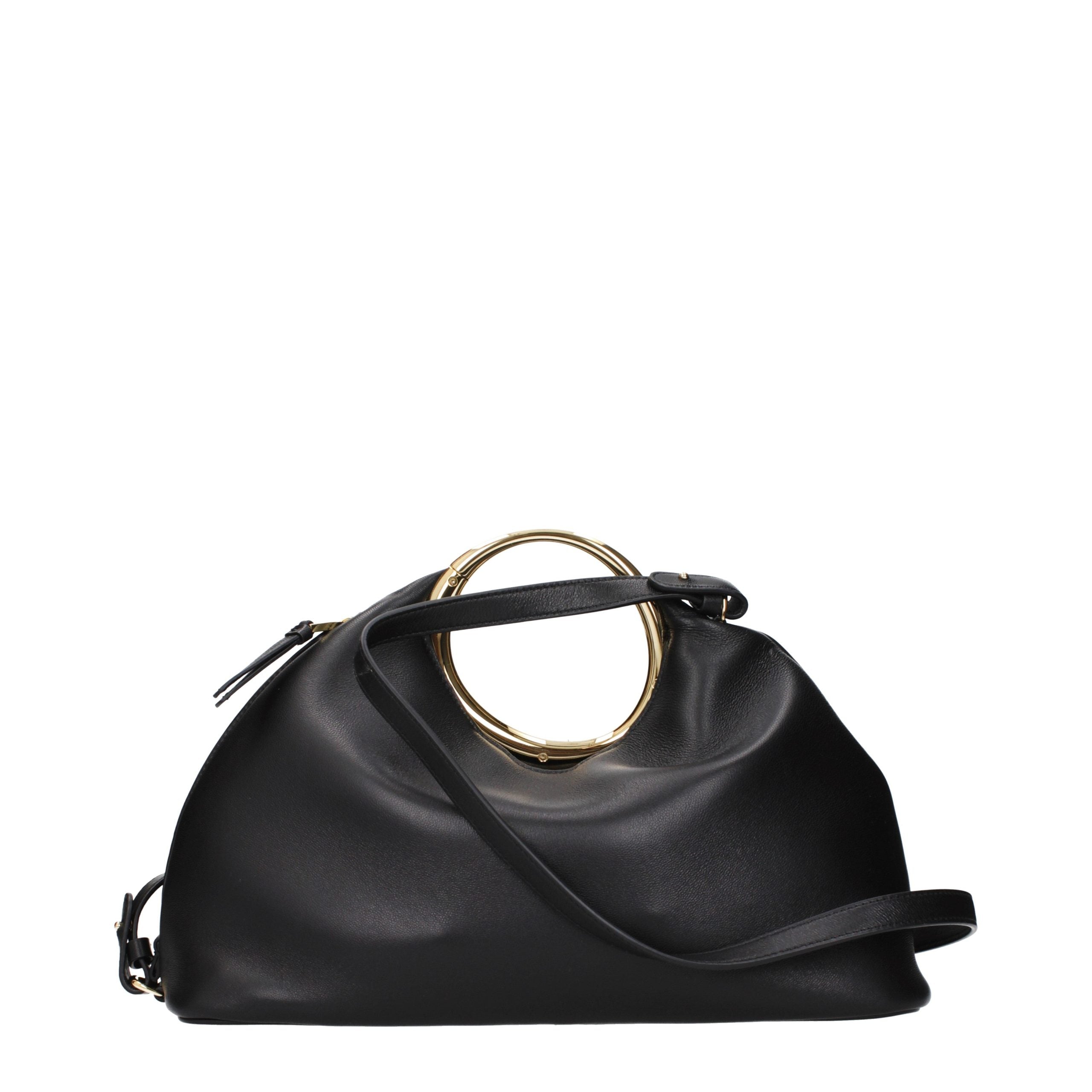 Jacquemus Le Calino Leather Shoulder Bag in Black