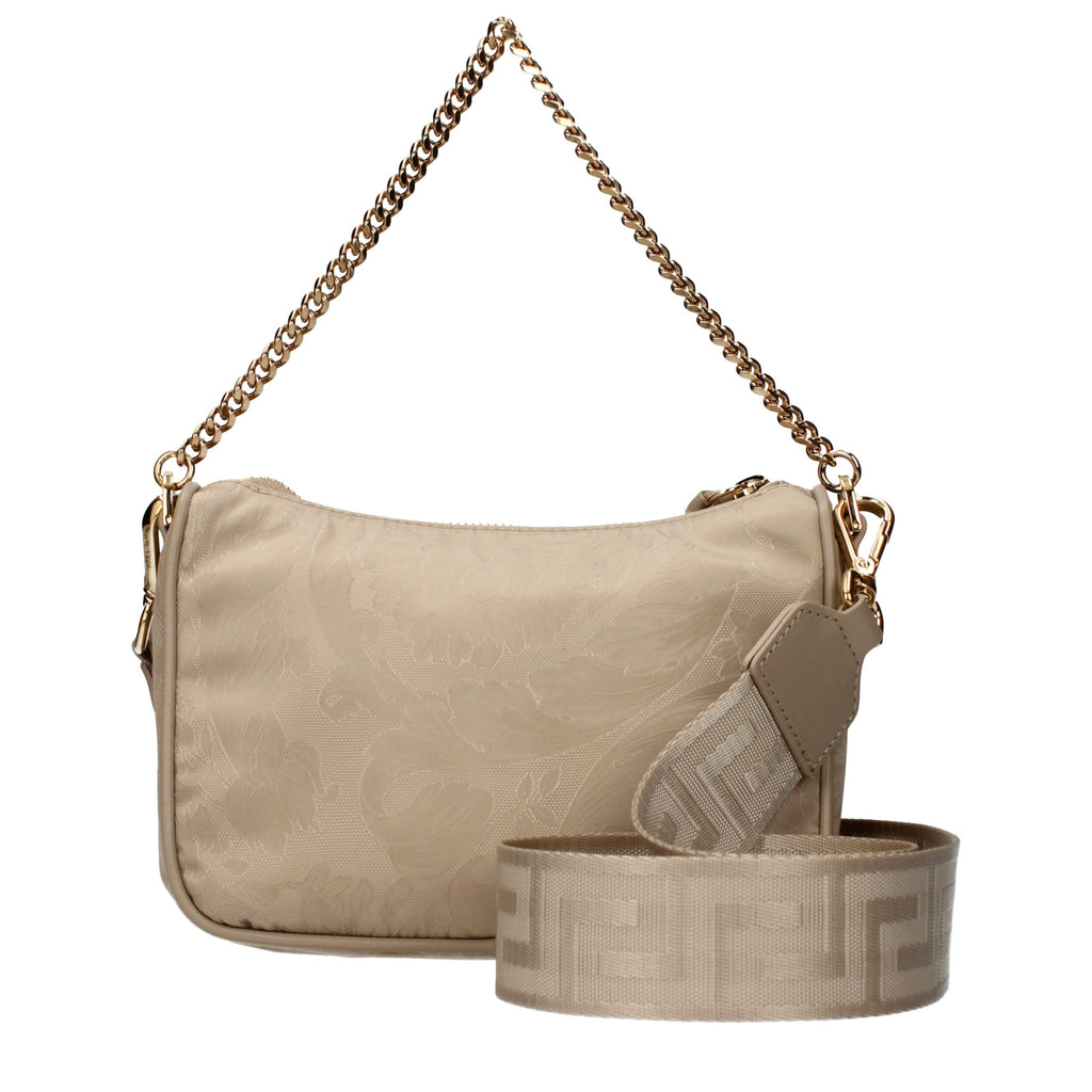 Versace Medusa Chain Shoulder Bag Beige