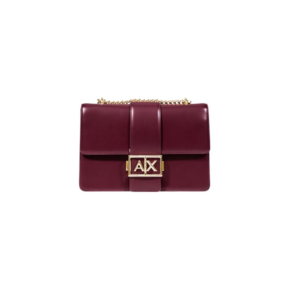 Armani Exchange Jodie Medium Chain Crossbody Bag Bordeaux