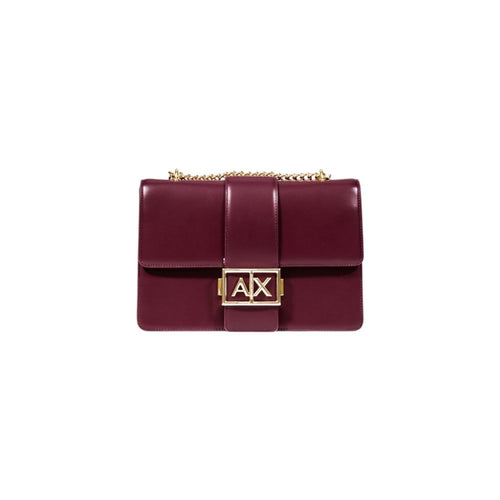 Armani Exchange Jodie Medium Chain Crossbody Bag Bordeaux