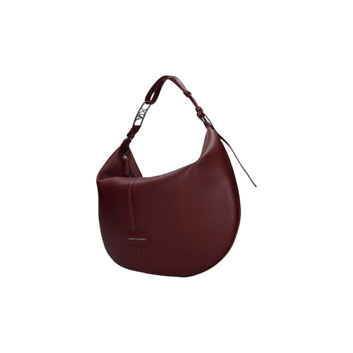 Armani Exchange Rounded Shoulder Bag Burgudy