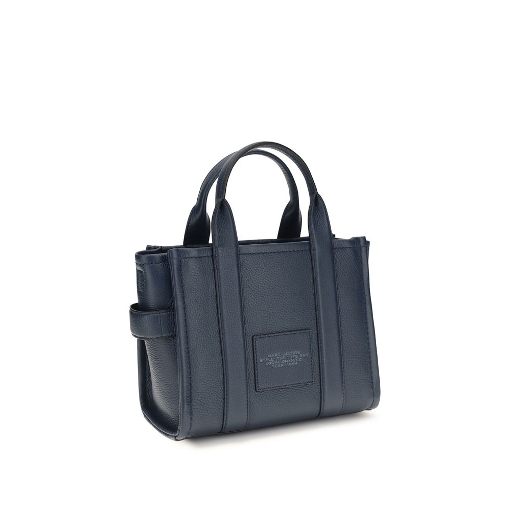 Marc Jacobs The Small Tote Bag Grained Leather Blue