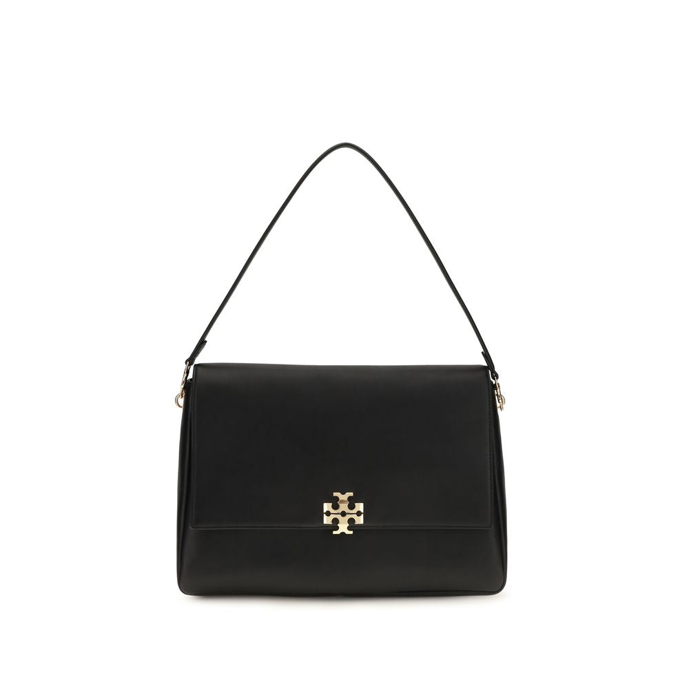 Tory Burch Charlie Large Shoulder Bag Black Leatherr Bag