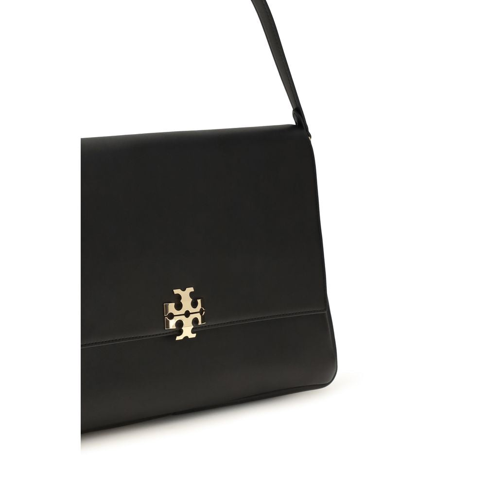 Tory Burch Charlie Large Shoulder Bag Black Leatherr Bag
