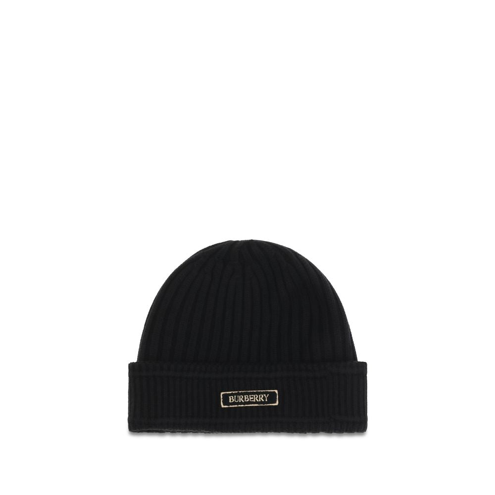 Burberry Merino Wool Ribbed Beanie