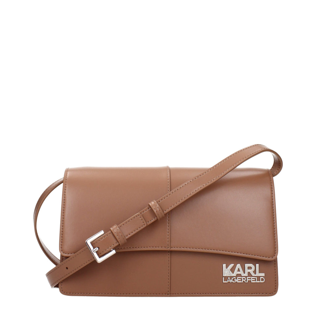 Karl Lagerfeld K/Signature Crossbody Bag in Cognac Brown