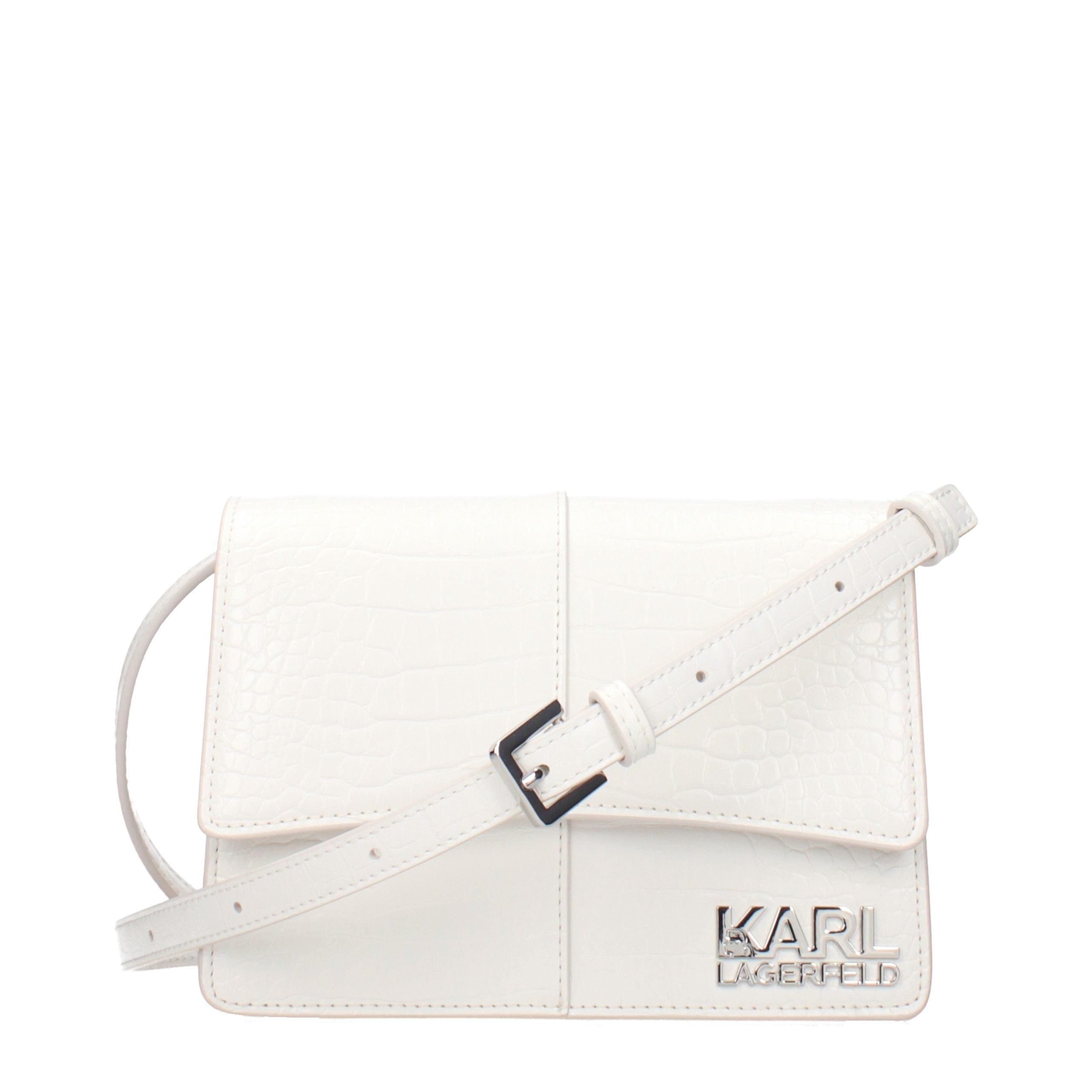 Karl Lagerfeld K/Signature Crossbody Bag in White